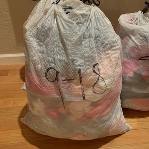 Selling each bag for $160. Some clothes never worn